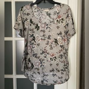 Lucky Brand Floral Top. Size L